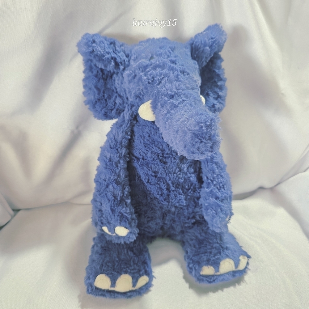 Jellycat Junglie Bunglie Blue Elephant Plush Stuffed Toy Retired Design 16 Inch